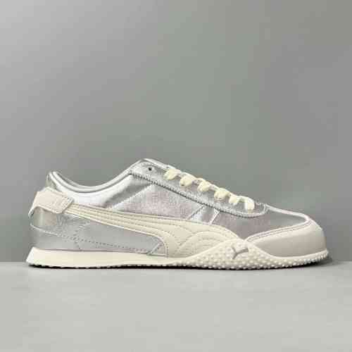 YD版本 UT-银色402186-06 PUMA Bela UT 时尚百搭 舒适防滑 低帮 生活体闲鞋 薄底鞋 男女同款 银色