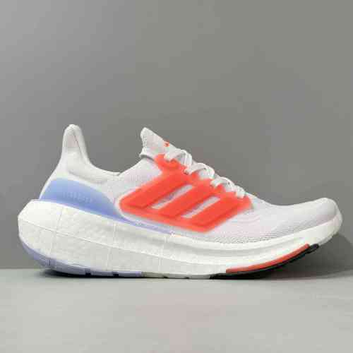 XG版本 UB9.0紫橙H03657 阿迪达斯三叶草adidas Ultraboost Light 系带 减震透气轻便低帮 跑步鞋 紫橙色