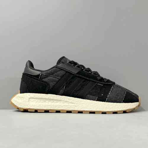 LH版本 E5-黑米黄GX6368 阿迪达斯三叶草adidas originals Retropy E5 人造革 舒适运动 防滑耐磨轻便 低帮 生活休闲鞋 男女同款