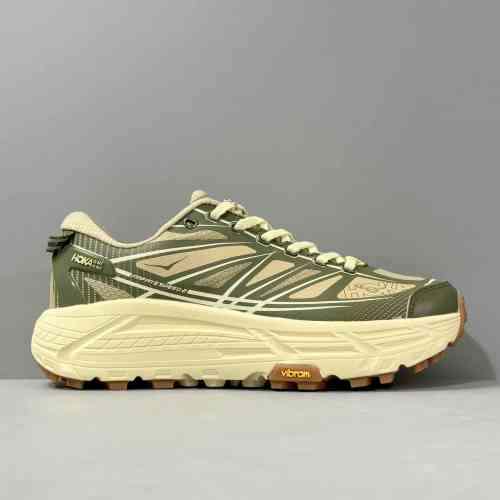 AW版本 玛法特2代/END联名/灰褐1155750-THV END. x HOKA ONE ONE Mafate Speed 2 Overland休闲美观 织物防滑耐磨 低帮 休闲跑步鞋