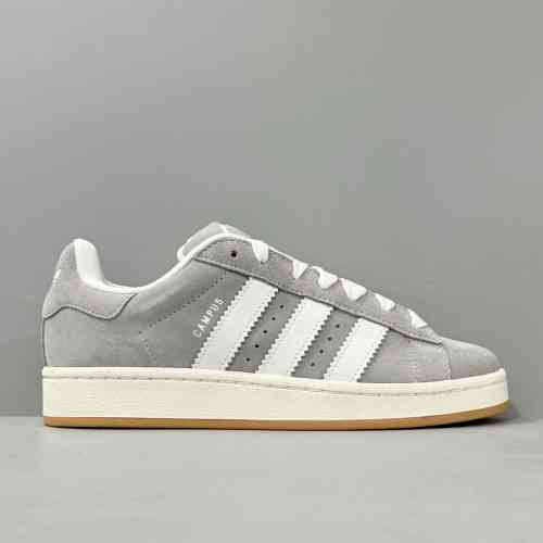 XC版本 灰白HQ8707 阿迪达斯 三叶草 Adidas originals Campus 00s 防滑耐磨低帮板鞋 男女款