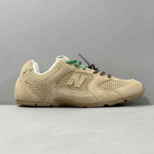YH版本 网面-浅棕色 New Balance xMIU MIU缪缪 NB 530 防滑 低帮跑步鞋