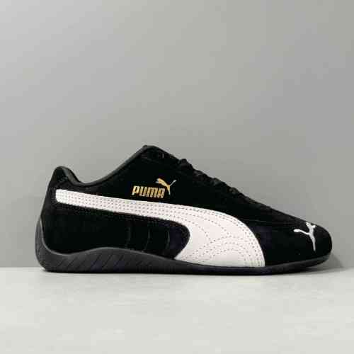 HX版本 黑色398846-01 PUMASpeedcat OG 舒适时尚 防滑耐磨 低帮 生活休闲鞋 赛车鞋 男女同款 黑色