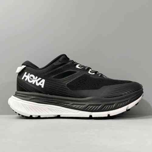 LH版本 斯丁森6代-黑白1110506-BWHT HOKA ONE ONE Stinson ATR6 舒适运动 网布织物减震防滑耐磨透气 低帮 越野跑步鞋