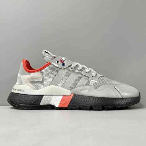 CG版本 银灰红FV3787 阿迪达斯三叶草adidas originals Nite Jogger 复古运动 防滑耐磨中帮 生活休闲鞋 男女同款 银灰红