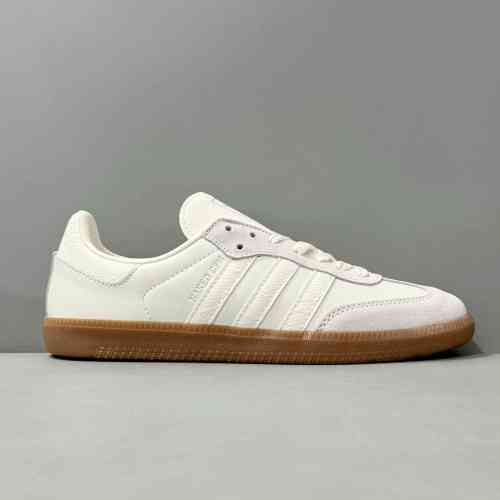 YH版本  NC联名白J13993 阿迪达斯三叶草NAKED COPENHAGEN x adidas originals SAMBA OG 柔软舒适 耐磨 低帮 板鞋 男女同款 白色