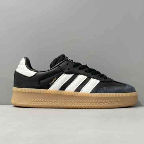XR版本 XLG黑白厚底IE1379阿迪达斯三叶草桑巴鞋德训鞋松糕鞋  Adidas Samba XLG 德训鞋 舒适百搭潮流 防滑耐磨 低帮板鞋 男女款