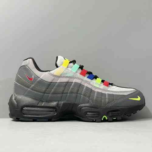 AW版本 灰彩CW6575-001 Nike Air Max 95 休闲 织物合成革减震防滑耐磨低帮 气垫跑步鞋 男款 灰彩