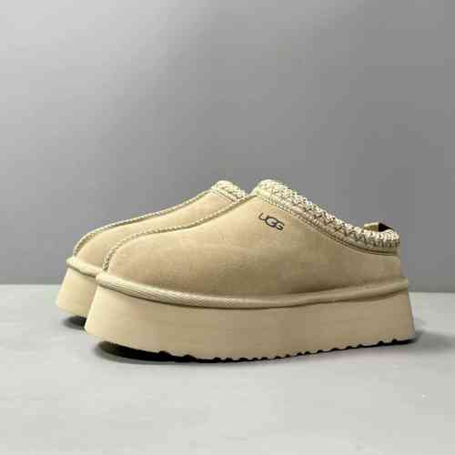 LS特价版本 厚底民族风-菜籽色1122553-MDSD UGG Tazz Chestnut 休闲舒适包头拖鞋 女款 芥菜籽色