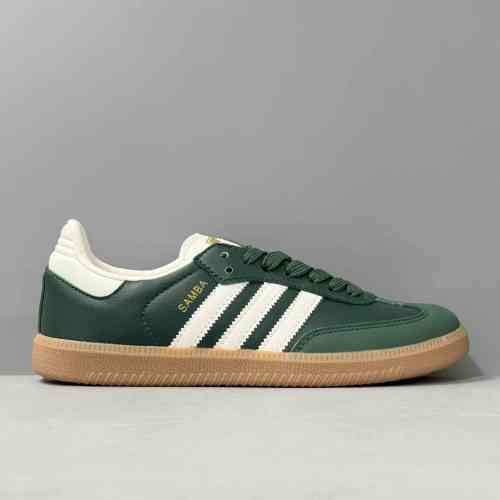 HP版本 绿白IE0872 阿迪达斯三叶草adidas originals SAMBA OG 皮革 舒适百搭 低帮生活休闲鞋 男女同款 绿白