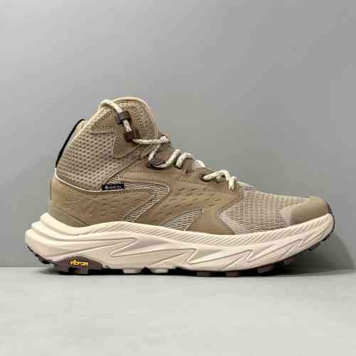 CF版本 卡帕2代中帮-褐色1141633-DOTN HOKA ONE ONE Anacapa 舒适气质百搭防滑耐磨透气 中帮 休闲跑步鞋 男款 褐色