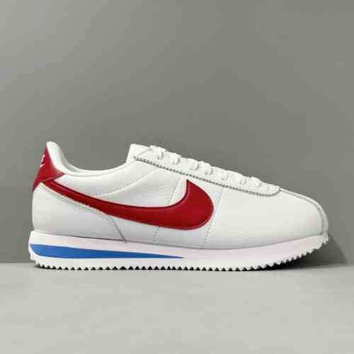 C2版本 白红FZ1347-100 Nike Cortez 舒适百搭耐 低帮 休闲跑步鞋 男女同款 白红