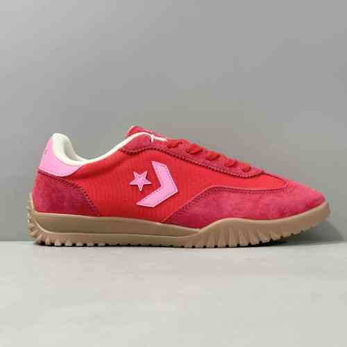 XX版本 红色A10371C 匡威Converse Run Star Trainer 复古 低帮 生活休闲鞋 男女同款 红色