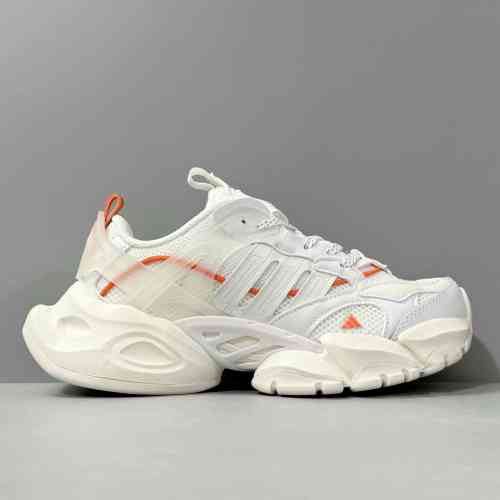 YH版本 白橙JP5758 阿迪达斯三叶草adidas XLG RUNNER DELUXE 舒适减震耐 低帮 休闲跑步鞋 男女同款 白橙