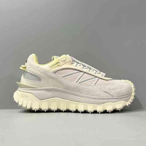 DH版本 灰米白M4000037 Moncler盟可睐 Trailgrip 网布 运动舒适 低帮 生活休闲鞋女款 灰白