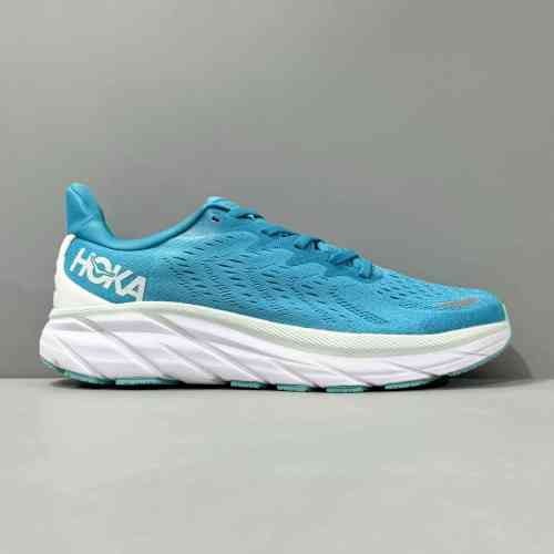 LH版本 克里夫顿8-淡蓝色1119393-IBSB HOKA ONE ONE Clifton 8 公路舒适 织物减震防滑耐磨透气轻便回弹 低帮跑步鞋 男款 淡蓝色