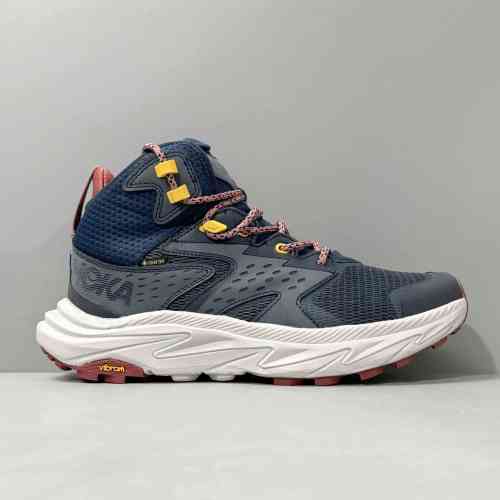 CF版本 卡帕2代中帮-蓝色1141633-0SGR HOKA ONE ONE 舒适气质 百搭潮流减震防滑 中帮跑步鞋 男款 蓝色