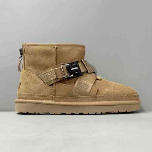 LZ版本 5854卡扣-栗色1135013-CHE UGG 经典新奇系列 头层牛皮 保暖 快扣款 短筒雪地靴 栗色