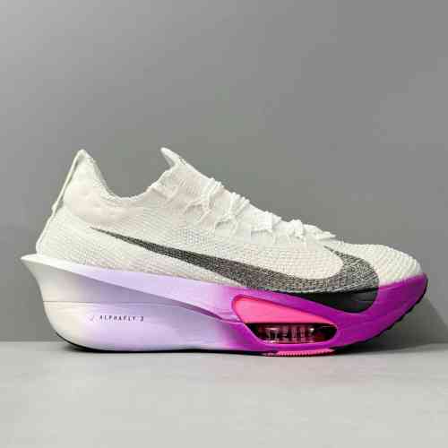 超神版本 马拉松3代/白紫FD8311-100 Nike Alphafly 3系带潮流防滑耐 低帮 休闲跑步鞋 男款 白紫色