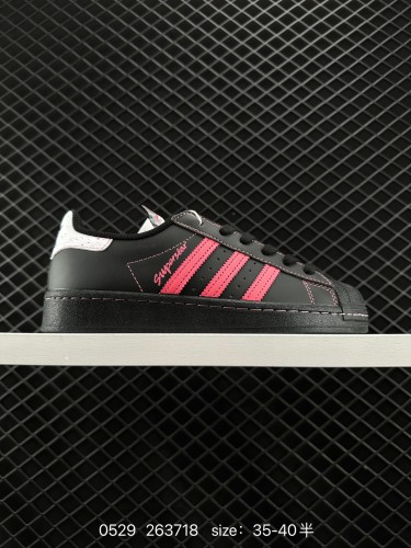 90 ✅阿迪达斯Adidas三叶草 Originals Superstar 贝壳头经典百搭休闲运动板鞋  货号：EG4957 编码：263718  Size:35～40半