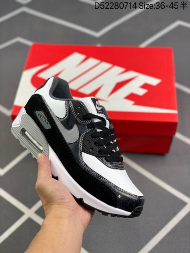 140 耐克Nike Air Max 90 经典复古小气鞋面由皮和革织物打造，犀利的条线打造出酷劲十的足视觉效果 网布鞋增面强透气性，穿着为极舒适 经可典视气垫醒目依旧，而脚感更是十软_006