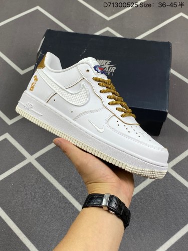 150Air Force 1 Low 胜利女神 白棕原楦头原纸板 打造纯正空军版型#专注外贸渠道 全掌内置蜂窝气垫 #原盒配件 原厂中底钢印、拉帮完美 官方同步上架货号：HF5716-111码数：