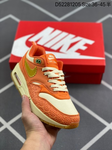 140耐克Nike Air Max 1 2022复刻橘黄复古休闲跑步鞋官方货号：DZ5352 847尺码36 36.5 37.5 38 38.5 39 40 40.5 41 42 42.5 43