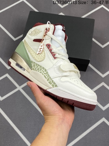 180真标带半码Air Jordan Legacy 312 高帮 龙年限定白绿 AJ312 乔丹312代 aj312 乔312 高邦 白绿灰 乔丹篮球鞋系列 号称 “最强三合一” 的Air Jor