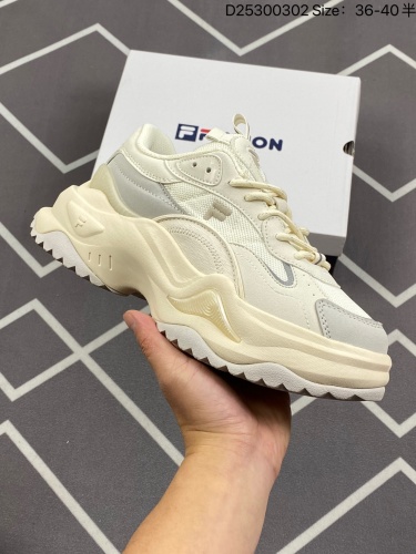 合集150公司级✅Fila Fusion Bianco 2 斐乐潮牌减震防滑耐磨休闲厚底老爹鞋 货号：T12W311302FBA尺码：36 36.5 37.5 38 38.5 39 40ID D2