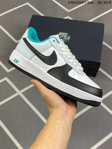 160小红书爆款 公司级 Nike Air Force 1 Low '07 “黑月”配色低帮空军一号休闲板鞋 定制皮料 原楦原纸板 纯正空军版型 高清洁度 内置全掌气垫 货号：JH5778-985