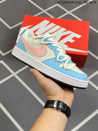 140耐克 Nike Court Borough Low 2（GS）小空军 解构绑带 双鞋带 低帮百搭透气休闲运动板鞋男女鞋，经典耐用的设计，兼顾舒适脚感和出众风范，演绎匠心之作。结构性的支撑贴合