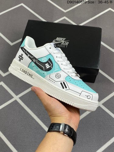 70 特价 官方爆款定制 PS5电玩主题Nike Air Force 1 Low’07 冰绿 空军一号低帮休闲板鞋 定制皮料 原楦原纸板 纯正空军版型 内置全掌气垫 货号：CW2288-114 S
