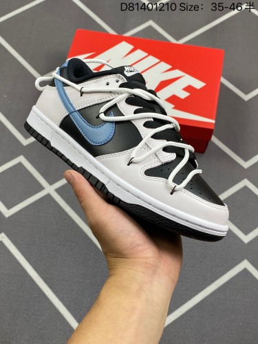 200耐克Nike Dunk Low Sp 解构绑带滑板鞋 双鞋带系统延续了今年的代表性风格，搭配亮粉色鞋带，保持了 Dunk SB Low 街头属性的同时，Virgil 强烈的解构属性让这双鞋更