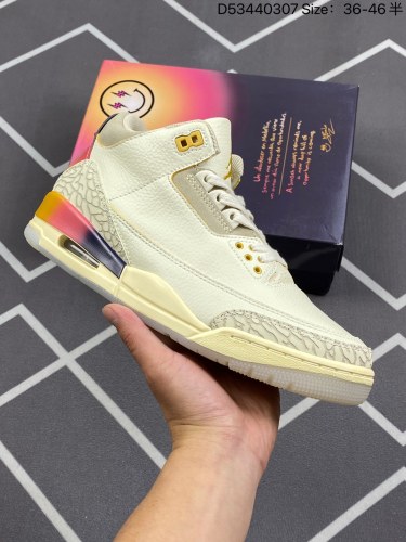 220J Balvin x Air Jordan 3 联名款 渐变彩虹笑脸 AJ3 乔丹3代 aj3 联名白蓝红 乔丹篮球鞋系列 JBalvin上脚最新Air Jordan 3联名疯狂刷屏球鞋圈。