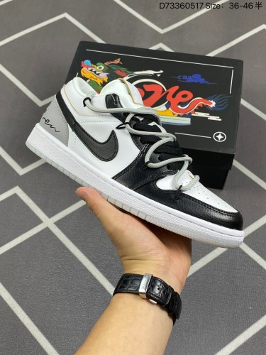 180公司级✅Air Jordan 1 Low Philippines 低帮  AJ1 乔丹1代 aj1 乔1 低邦 御龙青花 龙年限定 白蓝乔丹篮球鞋系列 整双鞋采用大面积白色妆点，蓝色和红色点