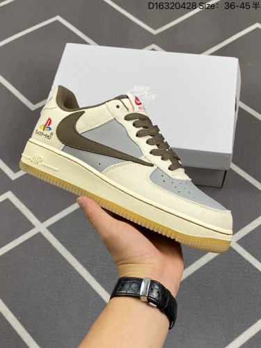 160耐克Nike Air Force 1 Low  空军一号低帮百搭休闲运动板鞋。柔软、弹性十足的缓震性能和出色的中底设计，横跨复古与现代的外型结合，造就出风靡全球三十多年的Force 1。