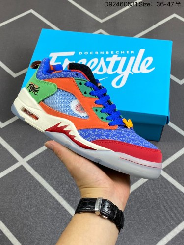 230公司级✅Air Jordan 5 Low Chinese New Year  AJ5 乔5中国限定 低帮篮球鞋 DR6287 486# 这双鞋采用了米黄色配上红色的设计，颇有之前 Fire