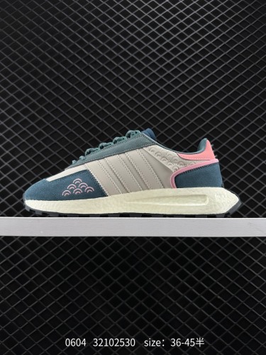 150 ✅阿迪达斯adidas Racing E5 Boost Prototype  速度轻盈复古系列 百搭透气运动慢跑鞋 全新BOOST轻量缓震鞋底材质  轻盈又不失动感，此款 InstaPump