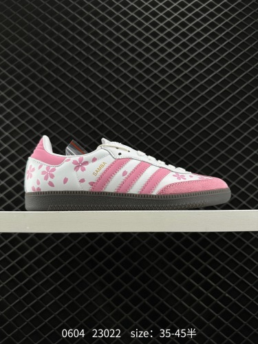 110 ✅阿迪达斯三叶草Adidas Originals Samba Vegan OG”SPD”桑巴舞系列绅士德训足球风百搭低帮休闲运动板鞋 货号:IG1024 编码：23022  Size:35～4