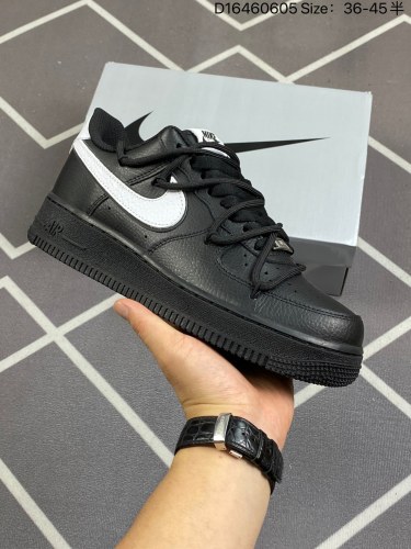 230公司级 AF1耐克 Nike Air Force 1 ‘07 Low 空军一号 厚底增高百搭运动板鞋 解构绑带 双鞋带 原楦头原纸板 打造纯正空军版型，专注外贸渠道 全掌内置蜂窝气垫 原盒配