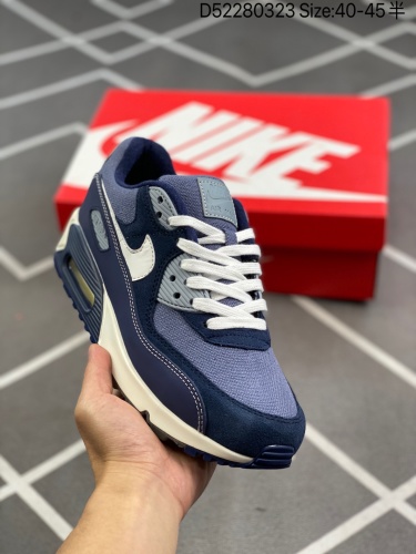 140  耐克Nike Air Max 90 经典复古小气垫缓震跑鞋 鞋面由皮‮和革‬织物打造，犀利的‮条线‬打造出酷劲十‮的足‬视觉效果 网布鞋‮增面‬强透气性，穿着‮为极‬舒适 经‮可典‬视气