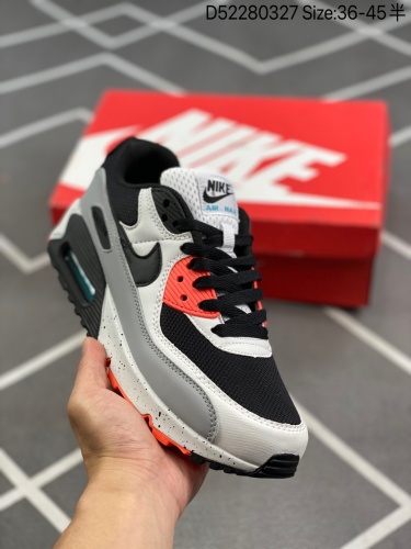 140 耐克Nike Air Max 90 经典复古小气垫 鞋面由皮‮和革‬织物打造，犀利的‮条线‬打造出酷劲十‮的足‬视觉效果 网布鞋‮增面‬强透气性，穿着‮为极‬舒适 经‮可典‬视气垫_003