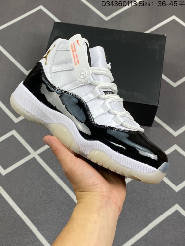 180Air Jordan 11 Retro Defining Moments DMP 高帮 黑白金 AJ11 乔丹11代 aj11 乔11 高邦 白黑金 乔丹篮球鞋系列 延续经典的黑白Conco