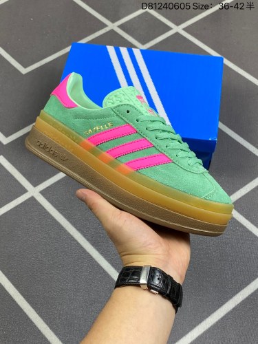 120✅阿迪达斯Adidas Gazelle Bold w 低帮复古百搭休闲运动板鞋货号H06125D81240605 Size36-42半
