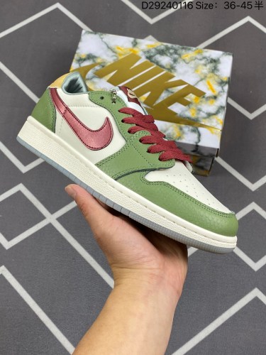 120Air Jordan 1 Low OG Year of the Drago 低帮 龙年限定 白绿红 AJ1 乔丹1代 aj1 乔1 低邦 白绿红 乔丹篮球鞋系列 「十二生肖」AJ1又迎来龙年