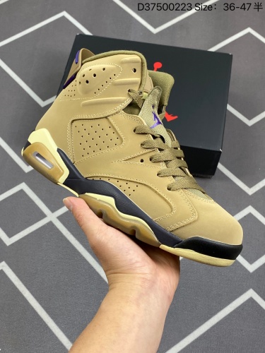 250Travis Scott x Air Jordan 6 “Medium Olive” 高帮 TS联名 军绿口袋联名 夜光底 AJ6 乔丹6代 aj6 乔6 高邦 橄榄绿 乔丹篮球鞋系列 采用
