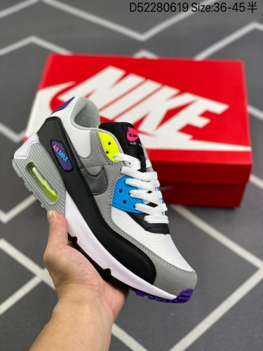 140 耐克Nike Air Max 90 经典复古小气垫缓，犀利的条线打造出酷劲十的足视觉效果 网布鞋增面强透气性，穿着为极舒适 经可典视气垫醒目依旧，而脚感更是十软_009