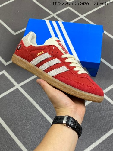 110 真标 带半码 阿迪达斯adidas originals Samba W 防滑耐磨 低帮板鞋IG8906 编码 D22220605 Size：36-45半