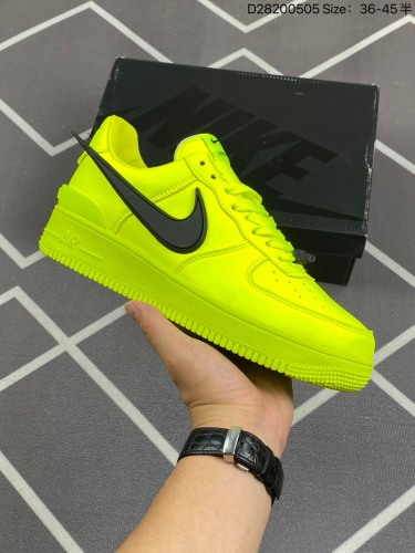 100✅AMBUSH x Air Force 1 Low SP 埋伏系列 空军联名合作款“皮革黑白大钩”官方货号：DV3464-001Size：35.5 36 36.5 37.5 38 38.5