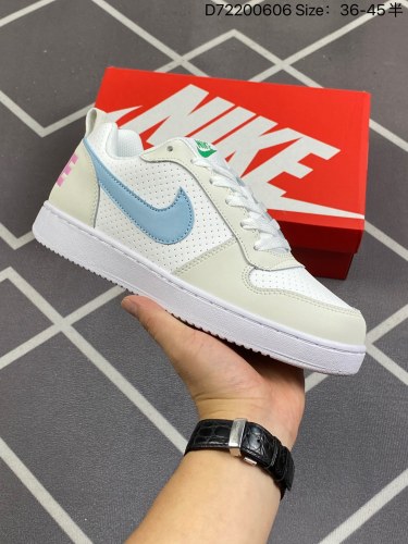 100耐克 Nike Court Borough Low 2小空军 解构绑带 双鞋带 低帮百搭透气休闲运动板鞋男女鞋，经典耐用的设计，兼顾舒适脚感和出众风范，演绎匠心之作。结构性的支撑贴合感结合复